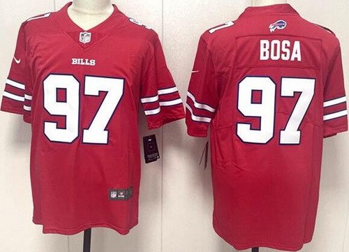Men's Buffalo Bills #97 Joey Bosa Limited Red Vapor Jersey
