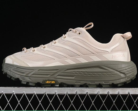 Unisex Hoka One One Mafate Three2 'Oat Milk Eucalyptus 1141572 OLY