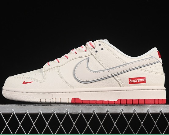 Nike SB Dunk Low x Supreme Beige Red XX3168-191 Sneakers
