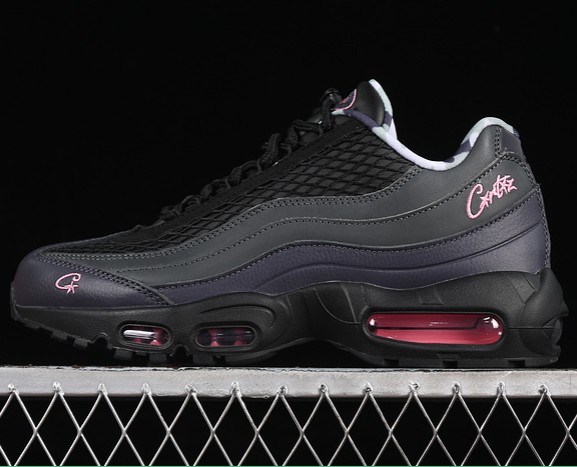 Men's ‘Corteiz’ x Nike Air Max 95 SP Gridiron/Pink Beam/Black FB2709-001 Sneakers