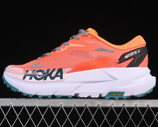 HOKA Mafate X Orange White Grey 11611996-PBSSN Running Sneakers