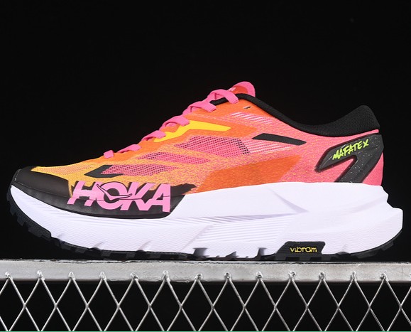 HOKA Mafate X Orange Pink White 1161996-SRBT Running Sneakers
