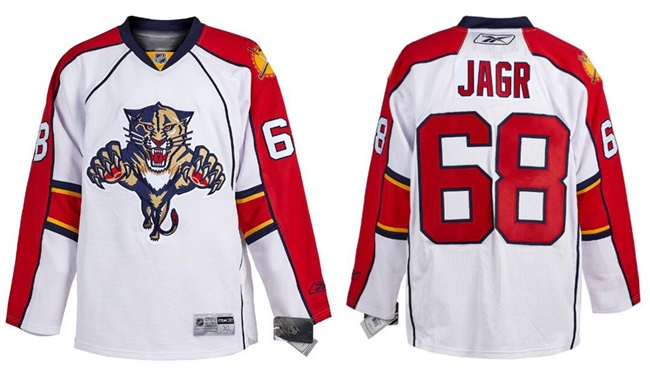 Men's Florida Panthers Custom White Stitched Hockey Jersey