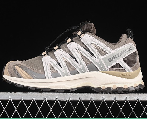 Salomon XA PRO 3D SUEDE Falcon/ Canary Green/ Safari 477920-28 Sneaker