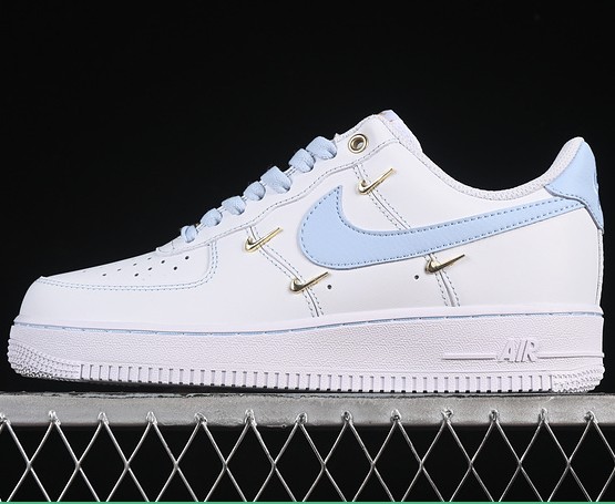 AIR FORCE 1 '07 LOW WHITE BLUE GOLD ZH0316-084 Sneaker