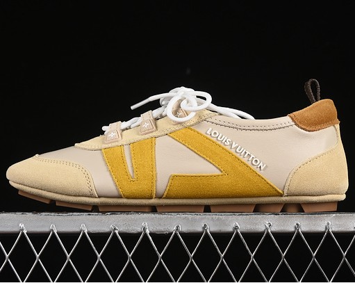 Women's L*V Sneakerina Sneaker Ball 360N BEIGE BROWN YELLOW