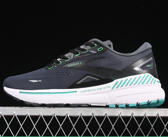 Men's Brooks Glycerin 19 Navy Green White Neutral Running Shoe 1103661D059