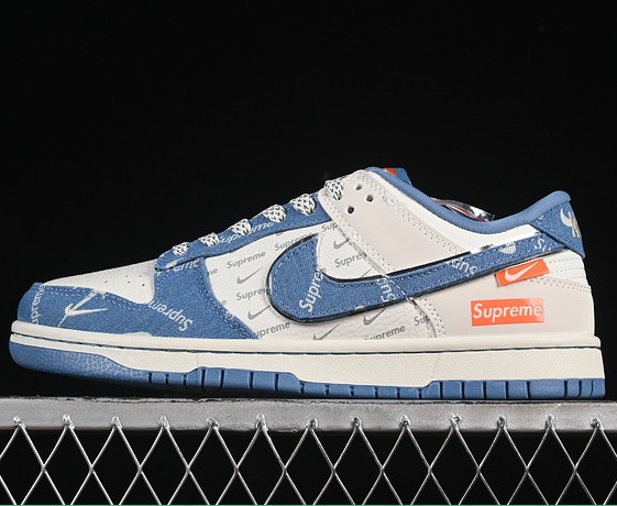 Nike SB Dunk Low SUP SC9207-416 White Grey Blue Sneaker