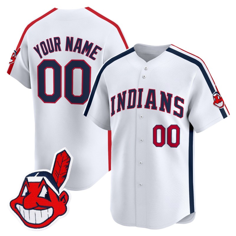 Cleveland Indians Ricky 'Wild Thing' Vaughn Custom Vapor Premier Limited Jersey White - All Stitched