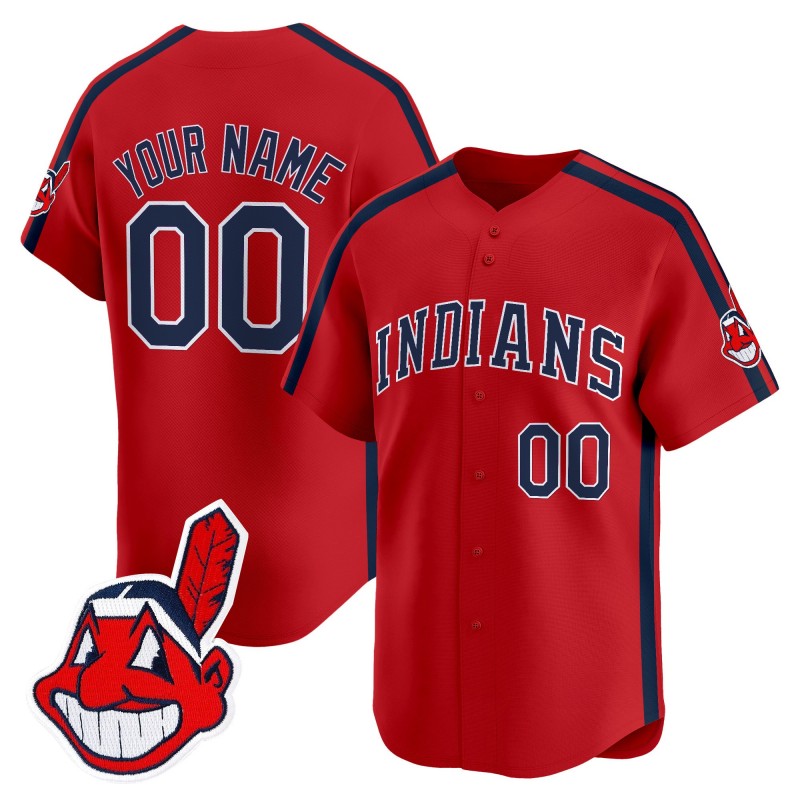 Cleveland Indians Ricky 'Wild Thing' Vaughn Custom Vapor Premier Limited Jersey Red - All Stitched