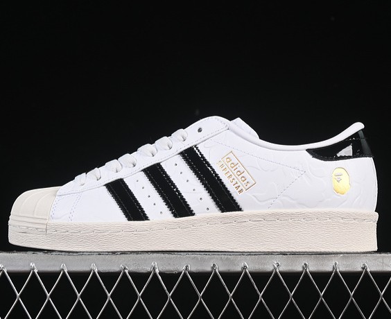 adidas Superstar Vintage x BAPE Cloud White/ Core Black/ Off White JR2701 Sneaker
