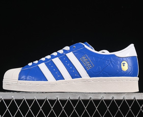 adidas Superstar Vintage x BAPE Blue/ Cloud White/ Off White JR2702 Sneaker