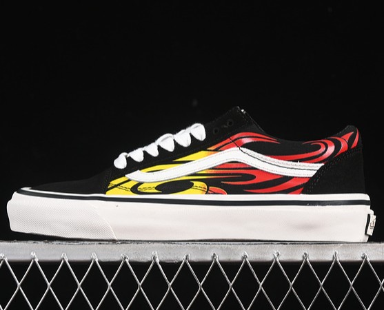 Unisex Vans Old Skool 36 LX Warped Tour Black Flame VN000D56MCG Sneaker