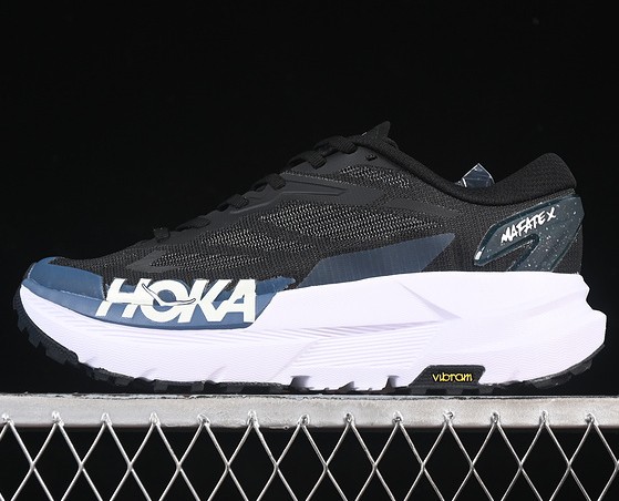 HOKA ONE ONE Mafate X Black White Blue 1161995-BYST Sneaker