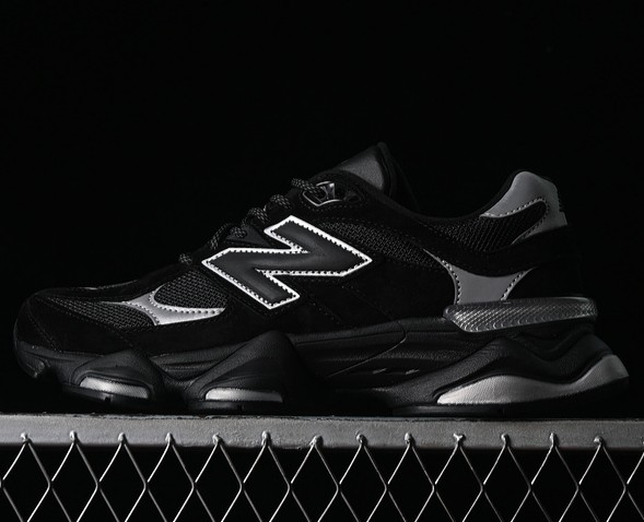 New Balance 9060 Black Silver U9060FOS Unisex Lifestyle Casual Sneaker