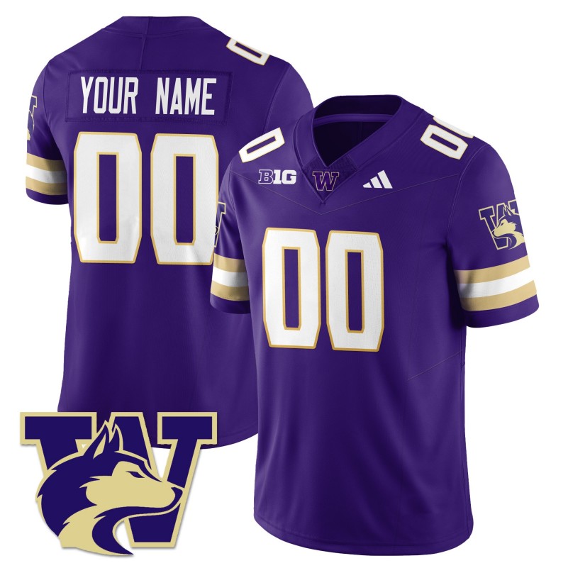 Washington Huskies Custom Purple 2025 Vapor Limited Stitched Football Jersey