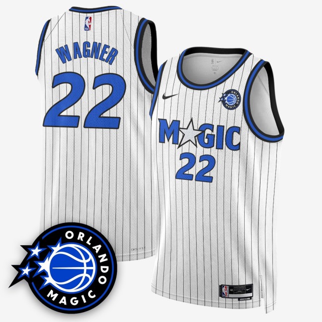 Men's Orlando Magic #22 Franz Wagner Franz Wagner New Generation of Magic White Stitched Basketball Swingman Jersey