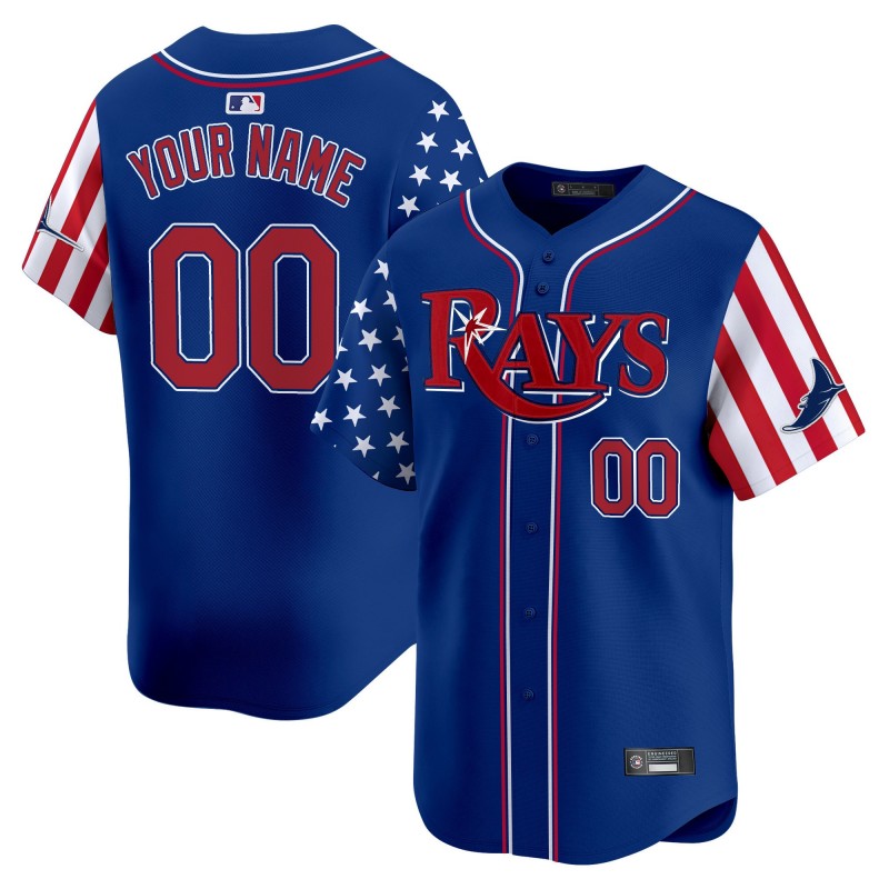 Tampa Bay Rays Active Player Custom Royal 2025 Independence Day Vapor Premier Limited Stitched Jersey