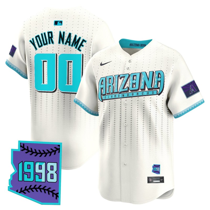 Arizona Diamondbacks 2025 City Connect Cream Vapor Premier Limited Custom Jersey - Stitched