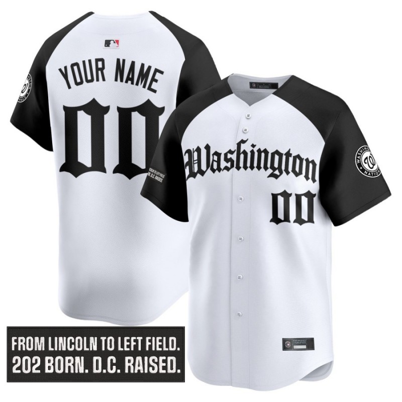 Washington Nationals 'Gothic Capitol Edition' Active Player Custom Alternate Vapor Premier Limited Stitched Baseball Jersey