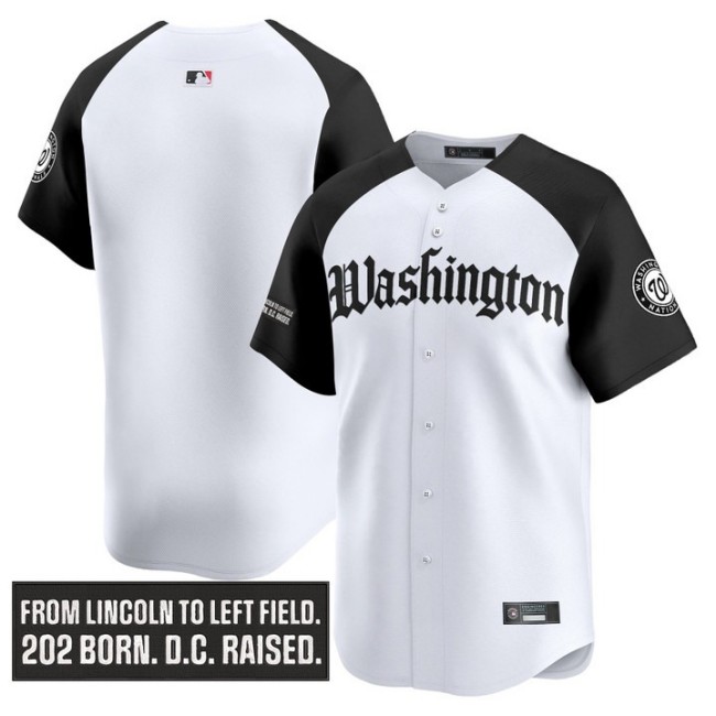 Men's Washington Nationals 'Gothic Capitol Edition' Team Blank Alternate Vapor Premier Limited Stitched Baseball Jersey