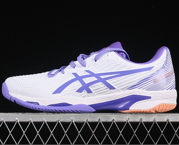 ASICS SOLUTION SPEED FF 2 OC MEN WHITE AMETHYST TENNIS ORIGINAL 1042A135-104 S70330X