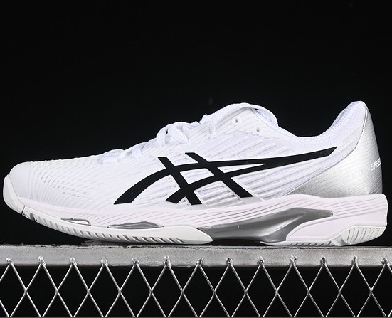 ASICS SOLUTION SPEED FF 2 MEN TENNIS WHITE BLACK 1041A182-100 ORIGINAL S70330X