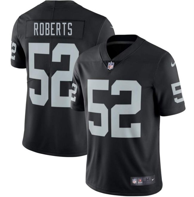 Women's Las Vegas Raiders #52 Elandon Roberts Black 2025 Vapor Untouchable Limited Stitched Jersey