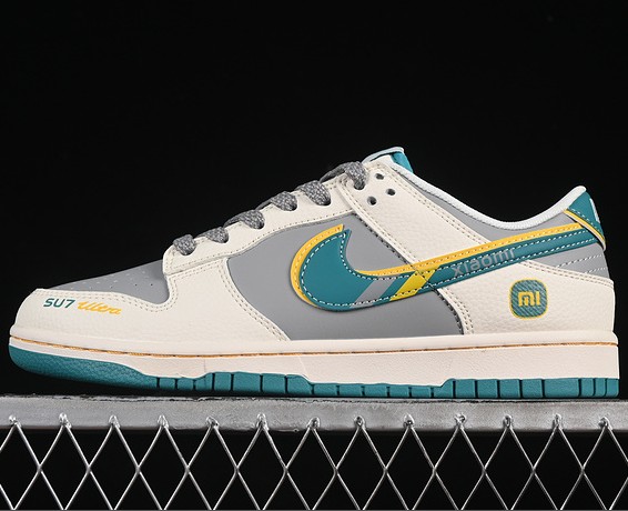 SB DUNK LOW X XIAOMI CREAM GREY GREEN GOLD SS1168-207