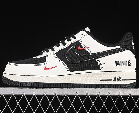 AIR FORCE 1 07 LOW BLACK WHITE RED SC9207-537