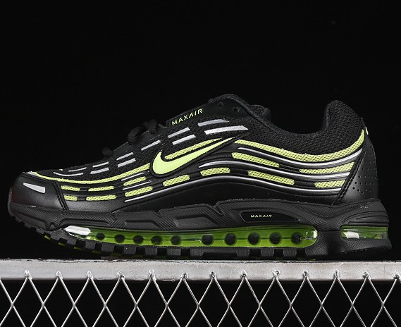Men's Nike Air Max TL 2.5 Black Citron Black Sneaker FZ4110-003 (Women's US5.5-8 Men's US7-11)