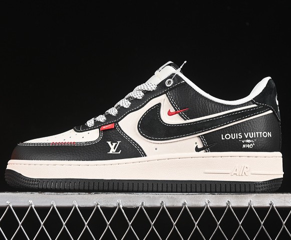 Nike Air Force 1 Low '07 LV Cream Black White YX5066-349 Sneaker (Women's US5.5-8 Men's US7-11)
