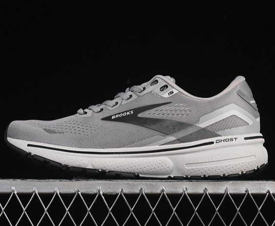 Brooks Ghost 15 Alloy Oyster Black 1103931D098 Sneaker (Men's US7-12 Women's USW5.5-8)