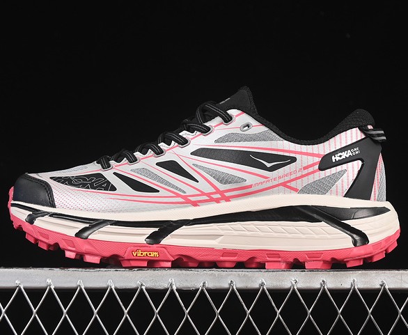 Hoka One One Mafate Speed 2 Galactic Grey Ruby Red 1126851-GTCG Sneaker