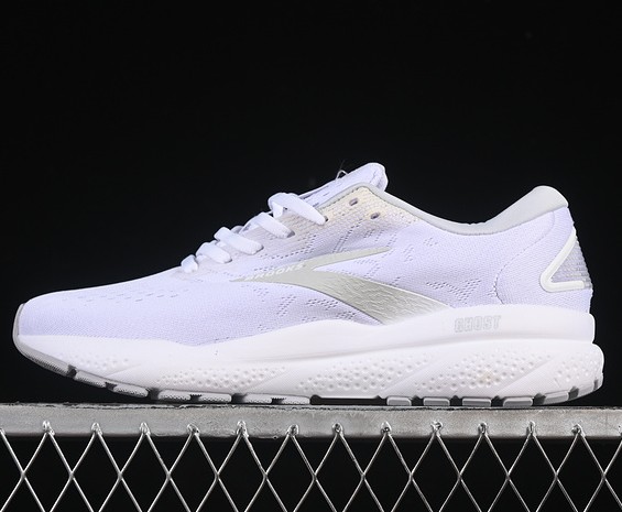 Brooks Ghost 16 Grey White 1104181D101 Sneaker Running Shoes