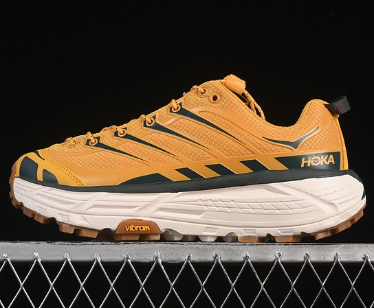 Hoka One One Mafate Three2 Golden Yellow Eggnog 1141572-GLW Sneaker