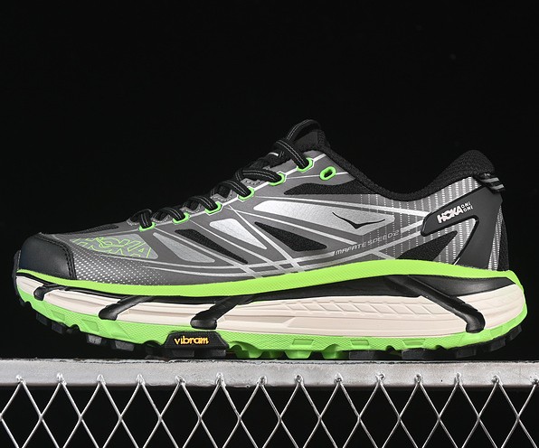 Hoka One One Mafate Speed 2 Black Electric Green 1126851-BCKLC Sneaker