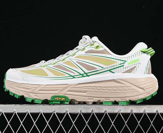 Hoka One One Mafate Speed 2 White Fresh Cut Grass 1126851-WTFR Sneaker