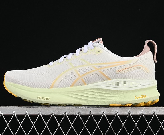 ASICS Gel-Kayano 32 WIDE 'White Orange Glow' 1011C051-101 Bold Running Sneaker