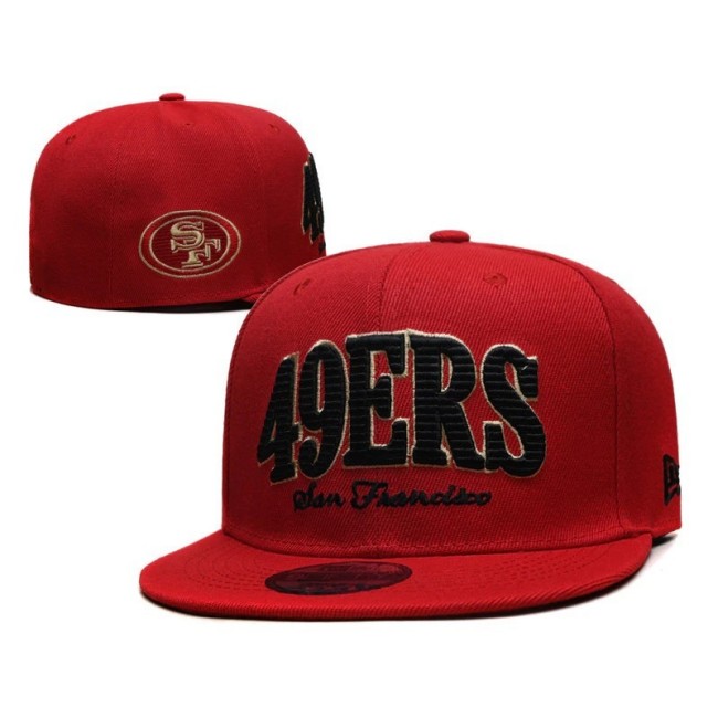 San Francisco 49ers Fitted Hats - Red