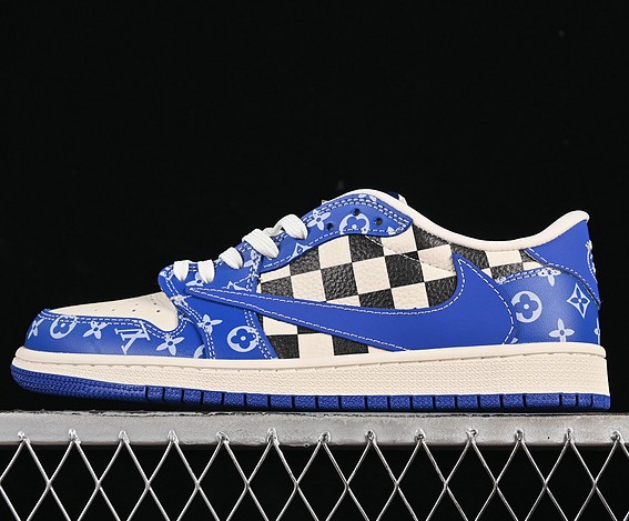 Air Jordan 1 Low 'Travis Scott x Fragment' XQ1979-003 Sneaker White Blue Black