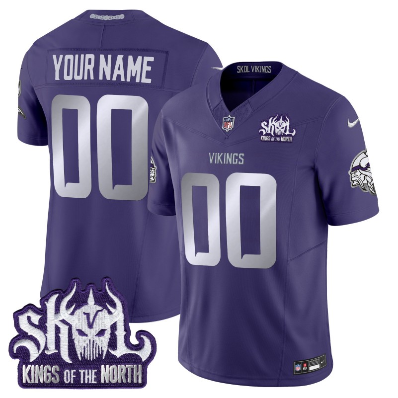 Nike Minnesota Vikings 2025 Winter Warrior Skol Limited Custom NFL Jersey - Purple