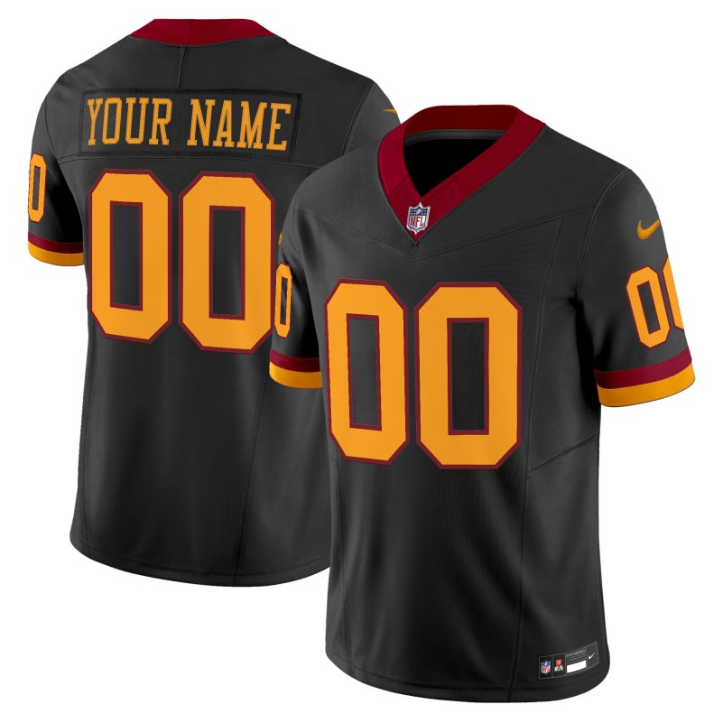 Washington Redskins Custom Black Throwback Nike Vapor Limited Stitched NFL Football Jersey