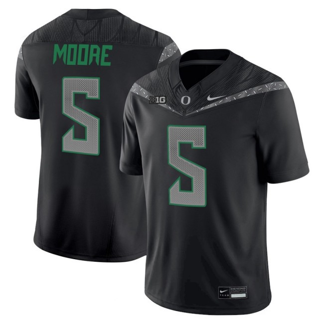 Men's Oregon Ducks #5 Dante Moore 2025 Nike Vapor Limited Football Jersey V2 - Black