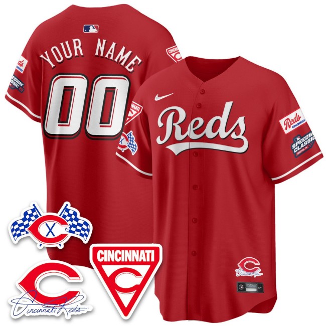 Nike Cincinnati Reds 2025 Speedway Limited Custom MLB Jersey Red - All Stitched