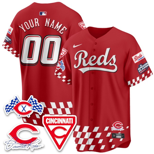 Nike Cincinnati Reds 2025 Speedway Limited Custom MLB Jersey Red V2 - All Stitched