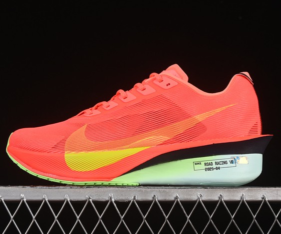 Men's Nike ZoomX Vaporfly Next% 4 Bright Crimson/ Mint Foam/ Cave Purple/ Lime Blast HF6414-600 Sneaker