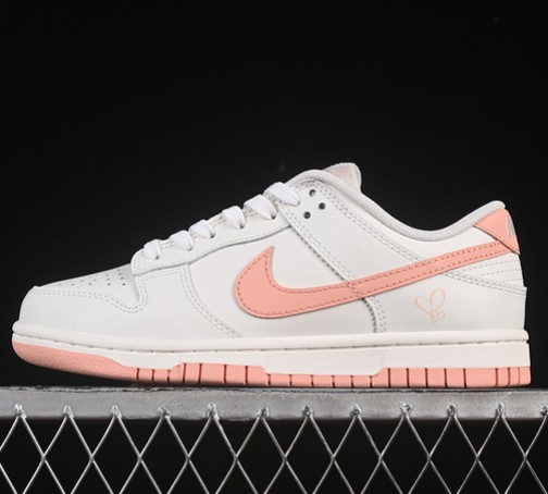 Women's Nike SB Dunk Low White Peach WP0212-015 Sneaker