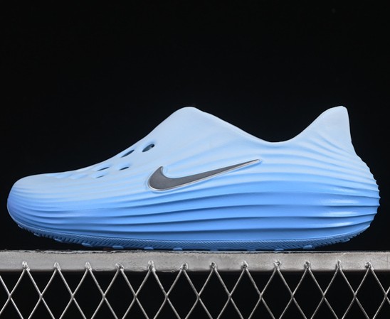 Nike ReactX Rejuven8 Glacier Glacier Blue Metallic Silver-University Blue HV5060-402 Unisex Lifestyle Sandal