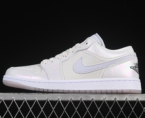 Air Jordan 1 Low SE 'LNY' HF4080-001 (Women's USW5-8 Men's US7-12) 2025 Sneaker Phantom White Black Football Grey
